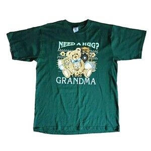 Mark Athletic T-Shirt Men's Size Large 90s Graphic Green Short Sleeve